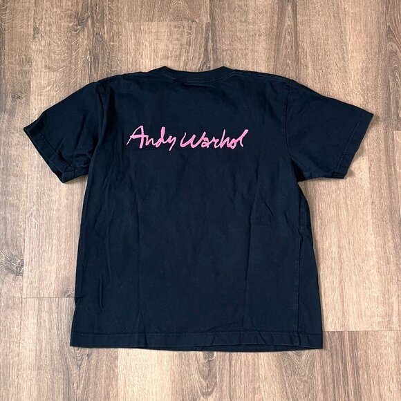 Uniqlo UT Andy Warhol Black Floral Pocket T Shirt Sz XS - Picture 8 of 8